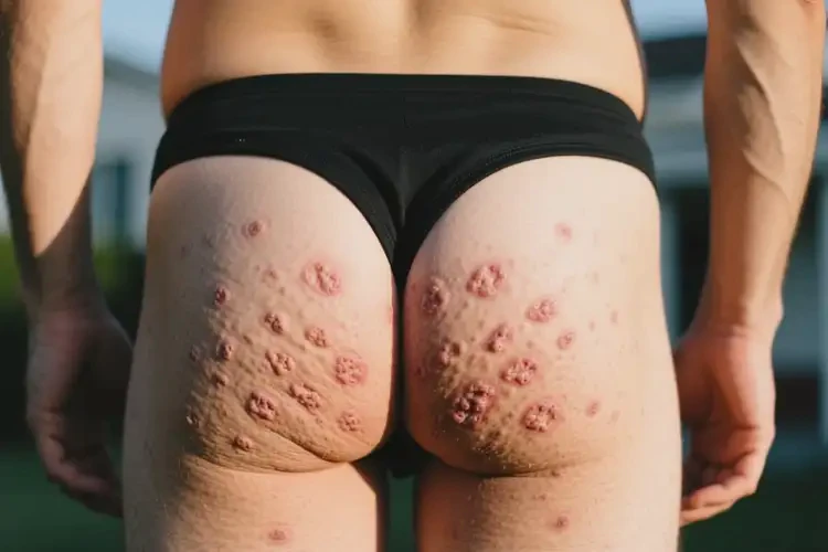 男人屁股上出濕疹不管它會(huì)自己自愈嗎(圖1)