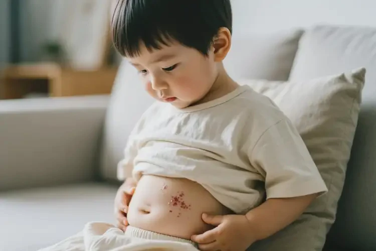 小孩肚子上經(jīng)常起濕疹不管它會自己自愈嗎(圖3)