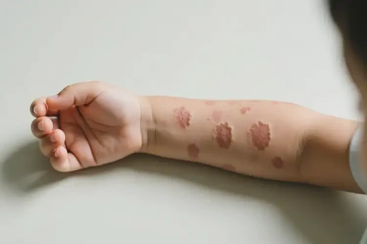 孩子手臂上出現(xiàn)濕疹不管它會自己痊愈嗎(圖2)