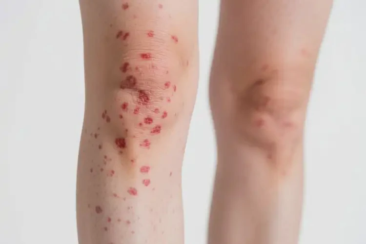 女人小腿經(jīng)常長濕疹不管它會(huì)自己好嗎(圖3)