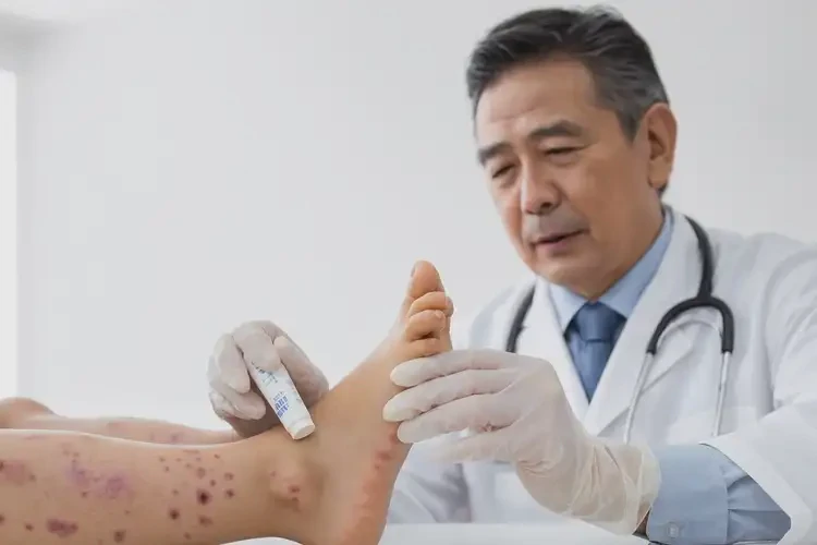 小孩腳上偶爾長濕疹能夠徹底治愈嗎(圖3)