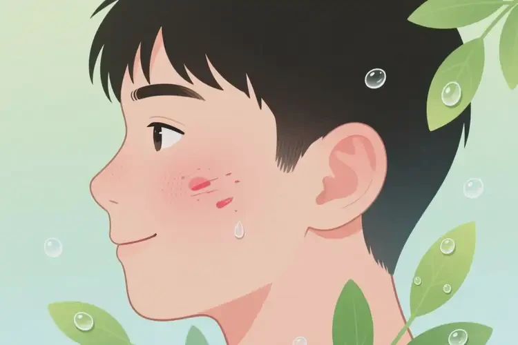 男生面部長濕疹能徹底自愈嗎(圖4)