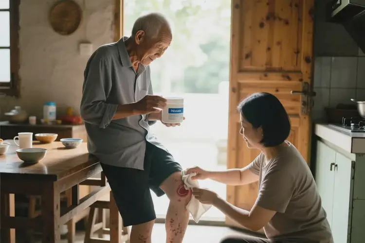 老人四肢出現(xiàn)濕疹能夠徹底治愈嗎(圖2)