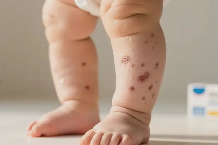 新生兒小腿上偶爾長濕疹不管它會自己自愈嗎(圖2)