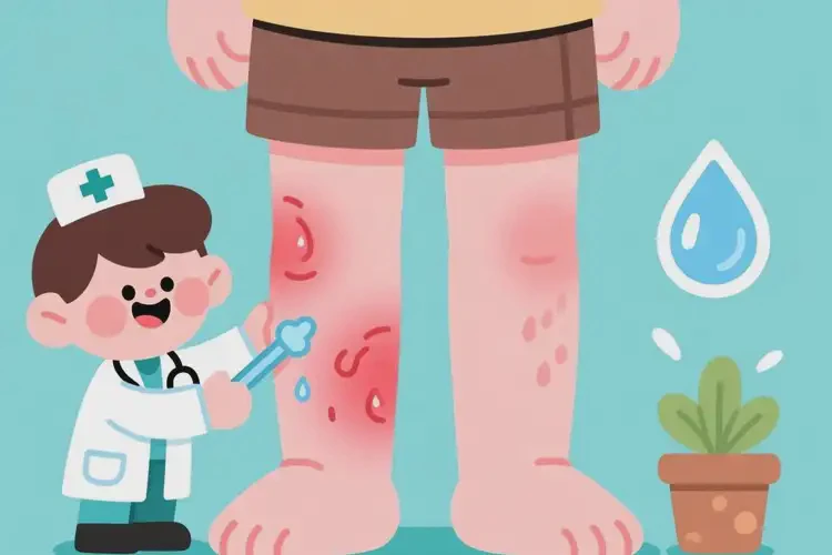 兒童小腿出濕疹能夠徹底治愈嗎(圖1)