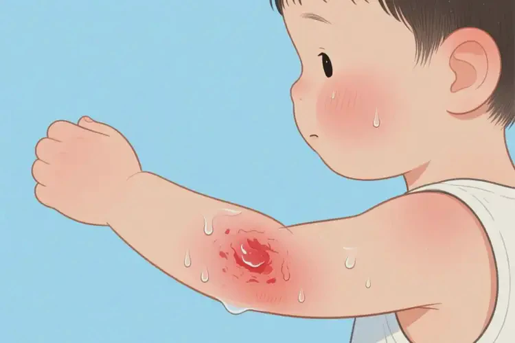 小孩手臂上出現(xiàn)濕疹可不可以徹底自愈