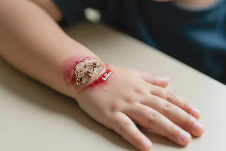 兒童手臂偶爾長濕疹可以徹底自愈嗎(圖1)