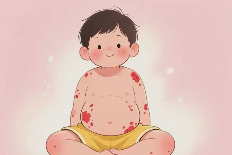 少兒肚子上容易起濕疹不管它會自己自愈嗎(圖3)