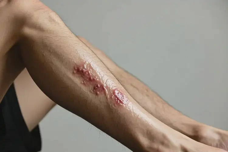 男性小腿起濕疹不管它會自己自愈嗎(圖2)