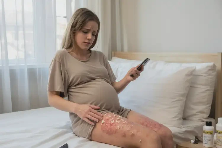 哺乳期媽媽大腿上有濕疹不管它會自己自愈嗎(圖4)