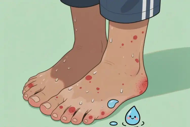 中學(xué)生腳上容易起濕疹不管它會(huì)自己痊愈嗎(圖2)