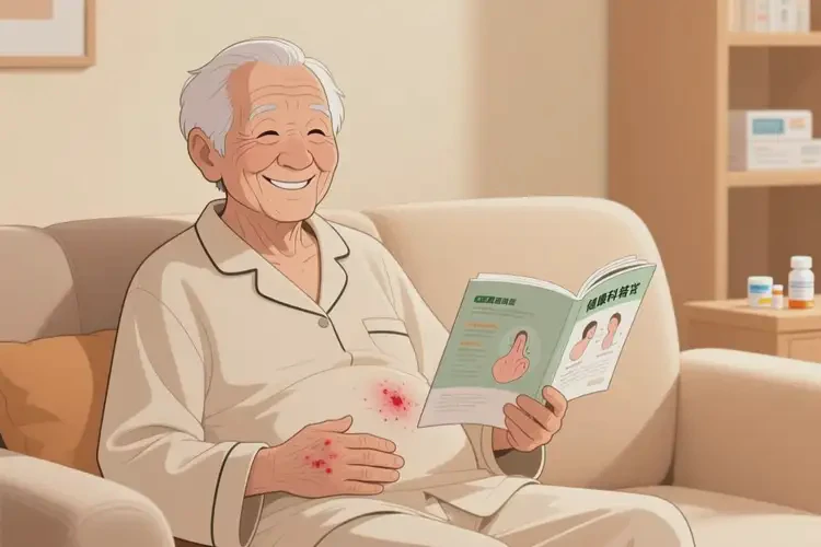 高齡老人肚子上偶爾起濕疹能徹底自愈嗎(圖4)