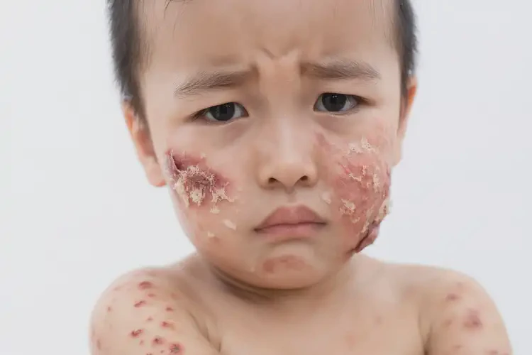 兒童小腿上出現(xiàn)濕疹可不可以徹底自愈(圖1)