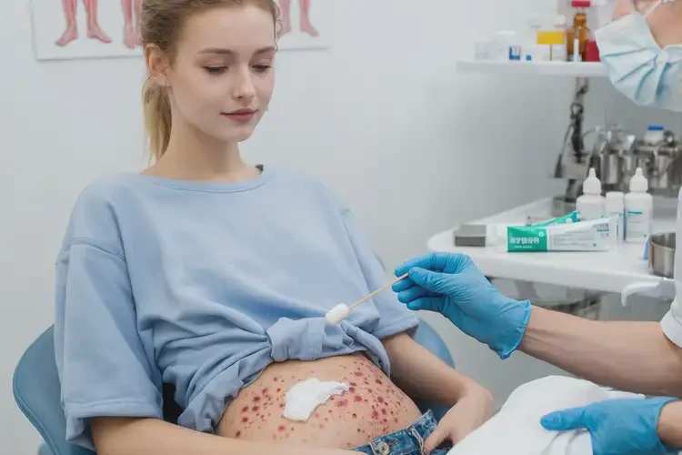 女性肚子出現(xiàn)濕疹能徹底自愈嗎(圖3)