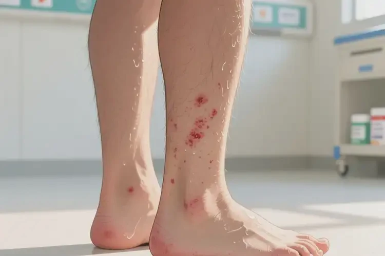 男人小腿容易起濕疹不管它會(huì)自己自愈嗎(圖3)