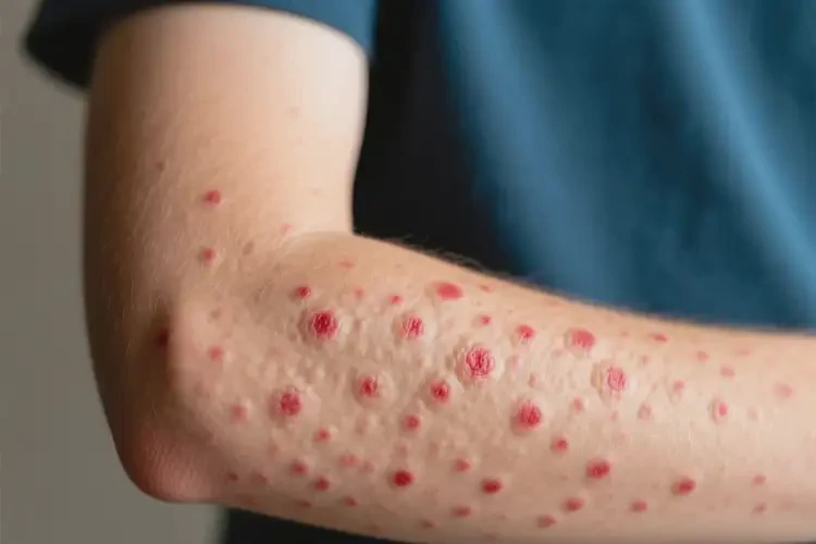 青少年手臂出现湿疹不管它会自己好吗(图1)