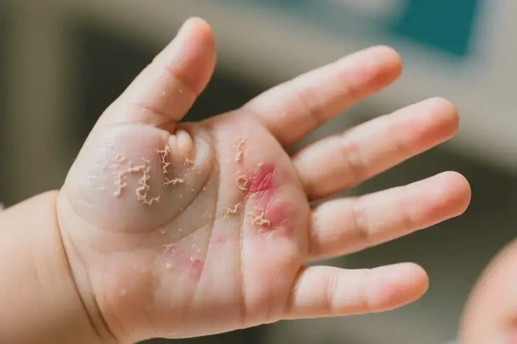 宝宝手上出湿疹可不可以彻底自愈(图2)