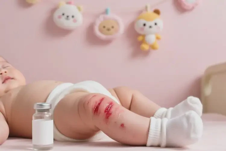 寶寶大腿起濕疹可以徹底自愈嗎(圖1)