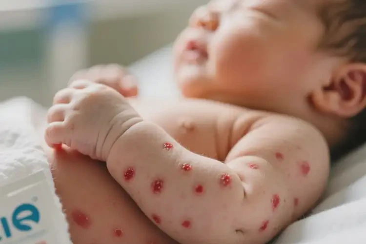 新生兒手臂上長(zhǎng)濕疹不管它會(huì)自己自愈嗎(圖4)