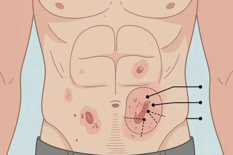 男性肚子容易起濕疹能夠徹底治愈嗎(圖1)