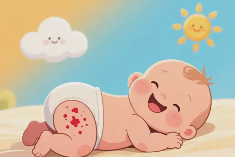 新生兒屁股上出濕疹可以徹底自愈嗎(圖2)