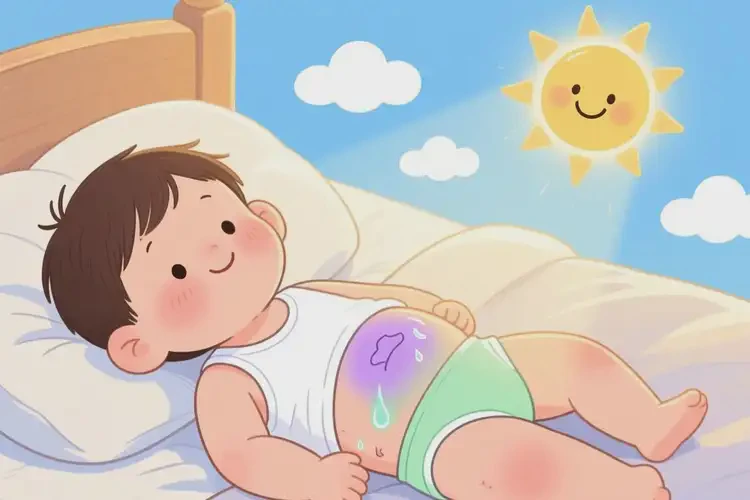 孩子肚子偶爾長(zhǎng)濕疹能徹底自愈嗎(圖2)