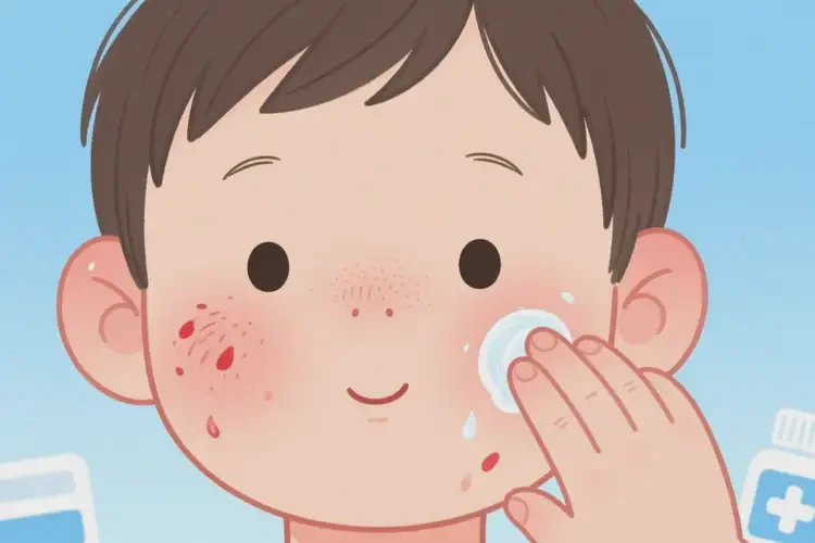 小孩臉上偶爾長濕疹能夠徹底治愈嗎(圖4)