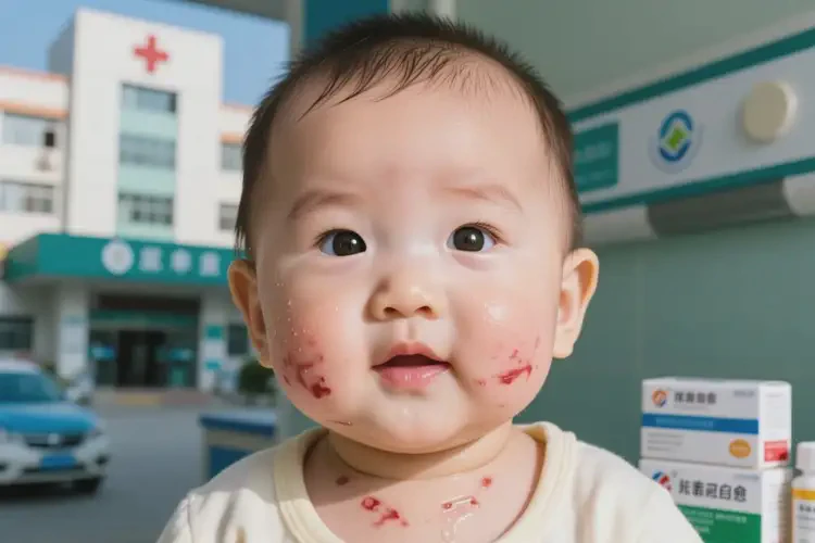 嬰幼兒脖子長濕疹能靠自己自愈嗎(圖2)