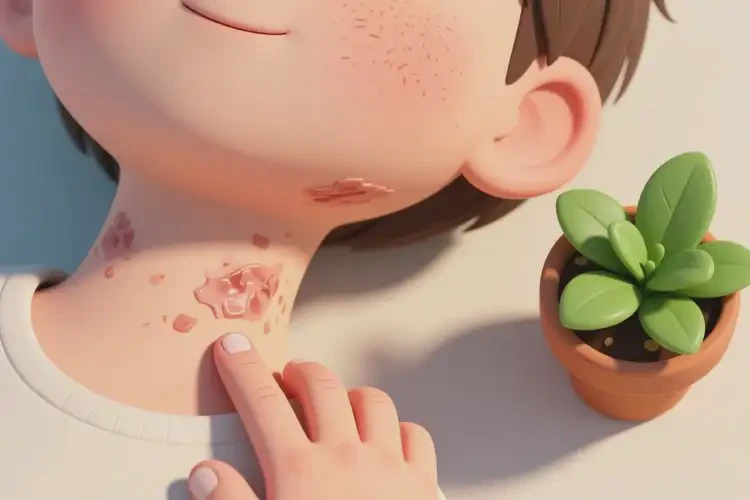 兒童脖子上起濕疹能靠自己自愈嗎(圖1)