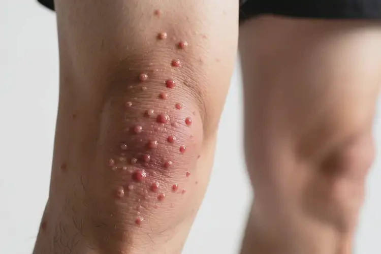 男人大腿上經(jīng)常長(zhǎng)濕疹不管它會(huì)自己好嗎(圖1)