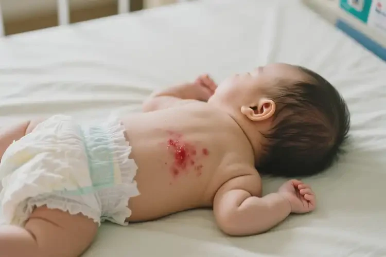 孩子屁股上經(jīng)常起濕疹不管它會(huì)自己自愈嗎(圖4)