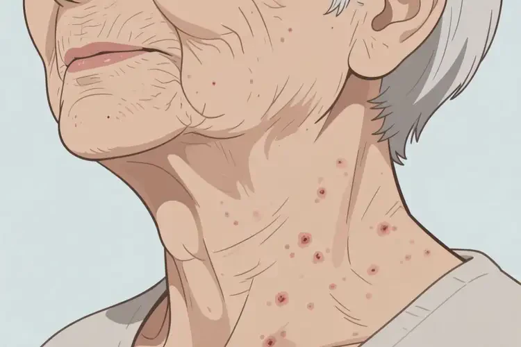 老年人脖子上偶爾起濕疹不管它會自己自愈嗎(圖2)