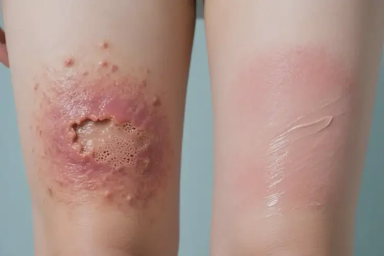 大學(xué)生大腿偶爾長濕疹不管它會自己痊愈嗎(圖3)