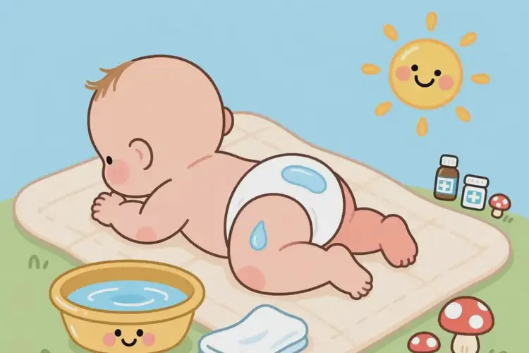 兒童屁股有濕疹可以徹底自愈嗎(圖2)