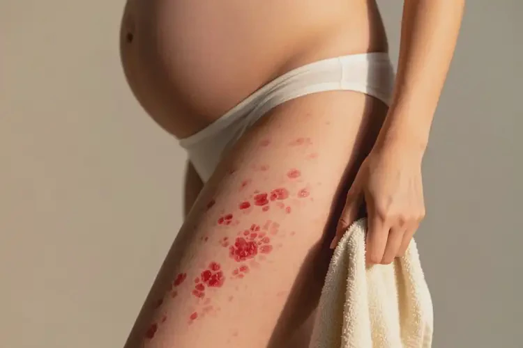 產(chǎn)婦大腿上經(jīng)常長(zhǎng)濕疹不管它會(huì)自己好嗎(圖1)