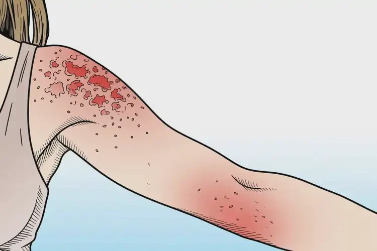 女性手臂上經(jīng)常起濕疹不管它會自己自愈嗎(圖2)