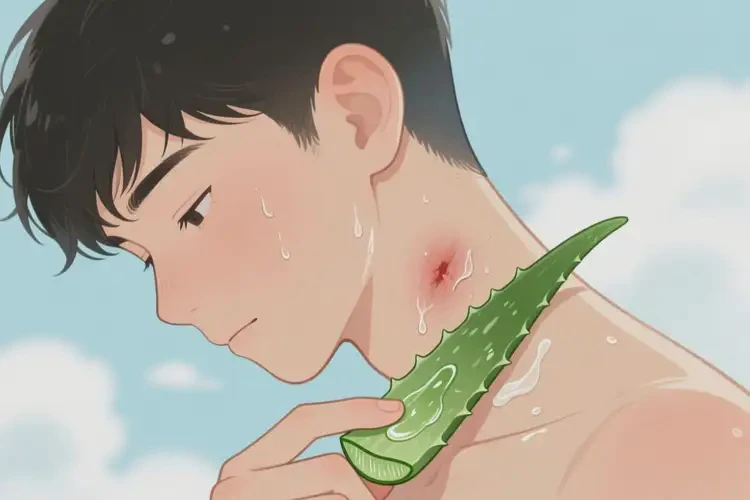 男生脖子長濕疹能靠自己自愈嗎(圖1)