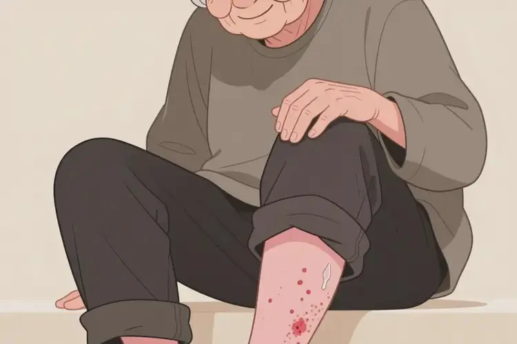 高齡老人小腿上偶爾起濕疹不管它會自己痊愈嗎(圖4)