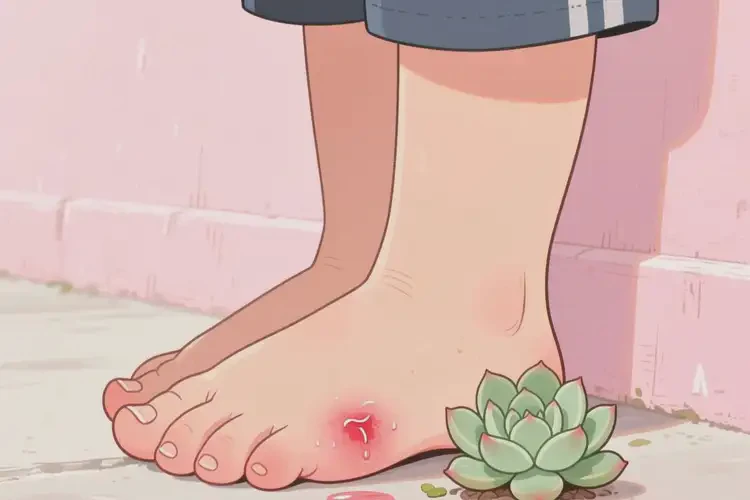 小学生脚上偶尔长湿疹可以彻底自愈吗(图1)