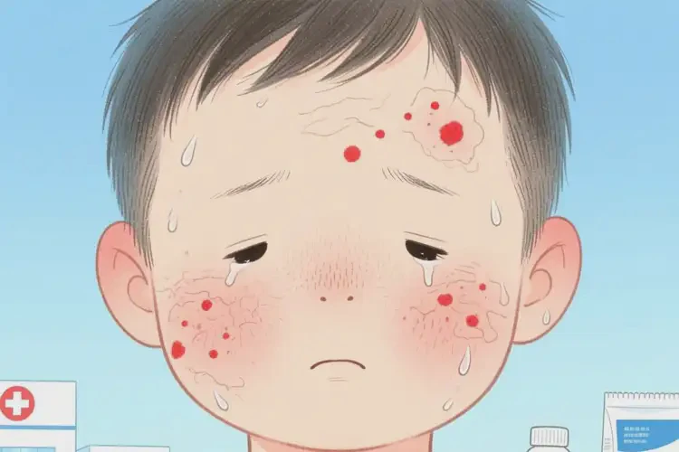 兒童面部長(zhǎng)濕疹可以徹底自愈嗎(圖3)