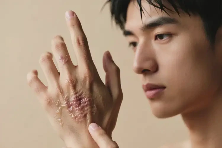 男生手上經(jīng)常長濕疹不管它會(huì)自己痊愈嗎(圖3)