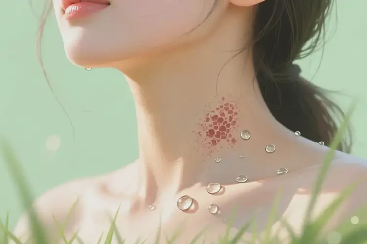 女性脖子起濕疹可以徹底自愈嗎(圖2)