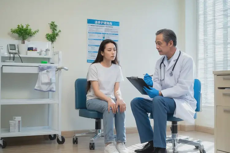 男人小腿上有濕疹不管它會自己好嗎(圖1)