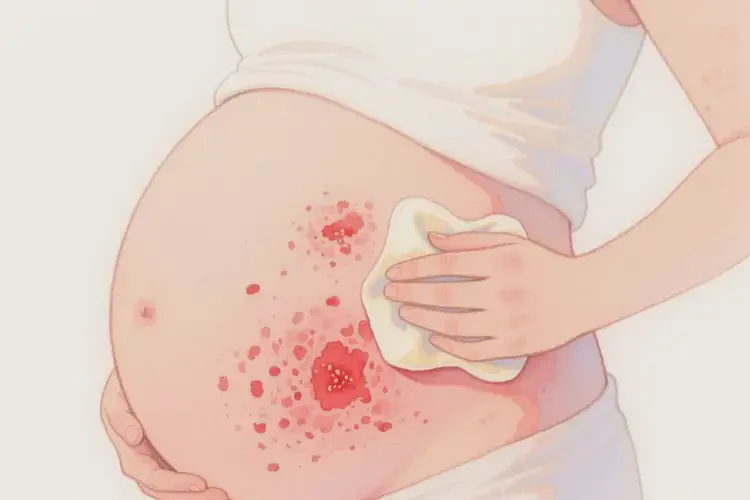 產(chǎn)婦肚子上經(jīng)常起濕疹不管它會自己好嗎(圖2)