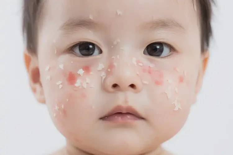 兒童面部偶爾起濕疹不管它會自己痊愈嗎(圖1)