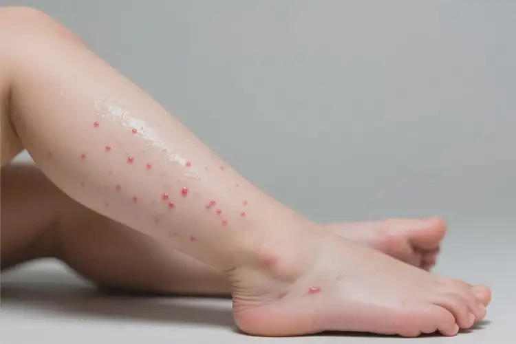 產(chǎn)婦小腿偶爾起濕疹不管它會自己痊愈嗎(圖1)