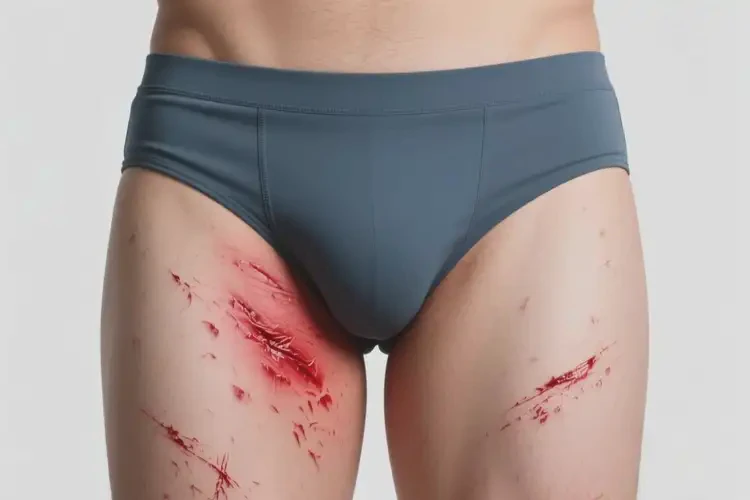 男性屁股出濕疹不管它會(huì)自己自愈嗎(圖1)