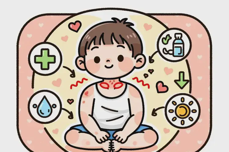 少兒脖子上長(zhǎng)濕疹能徹底自愈嗎(圖2)