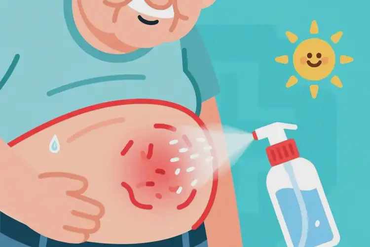 老年人肚子出濕疹能夠徹底治愈嗎(圖1)