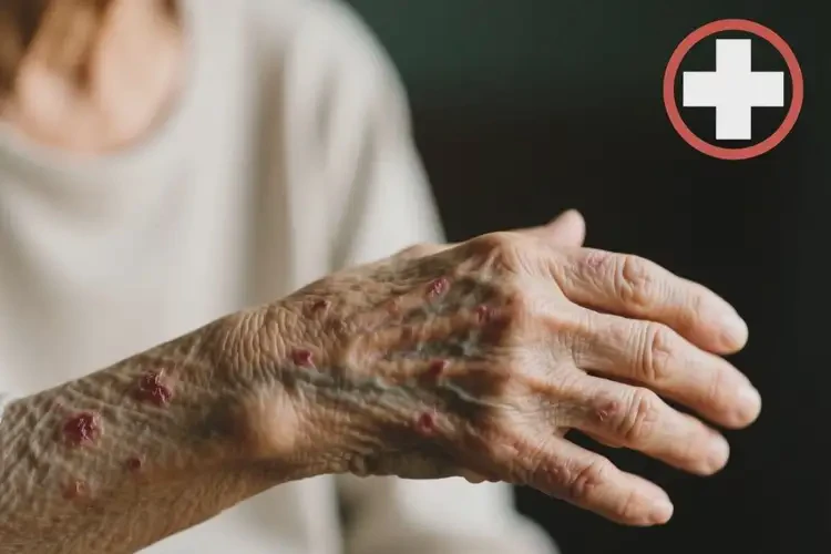 老人身上偶爾長濕疹能夠徹底治愈嗎(圖1)